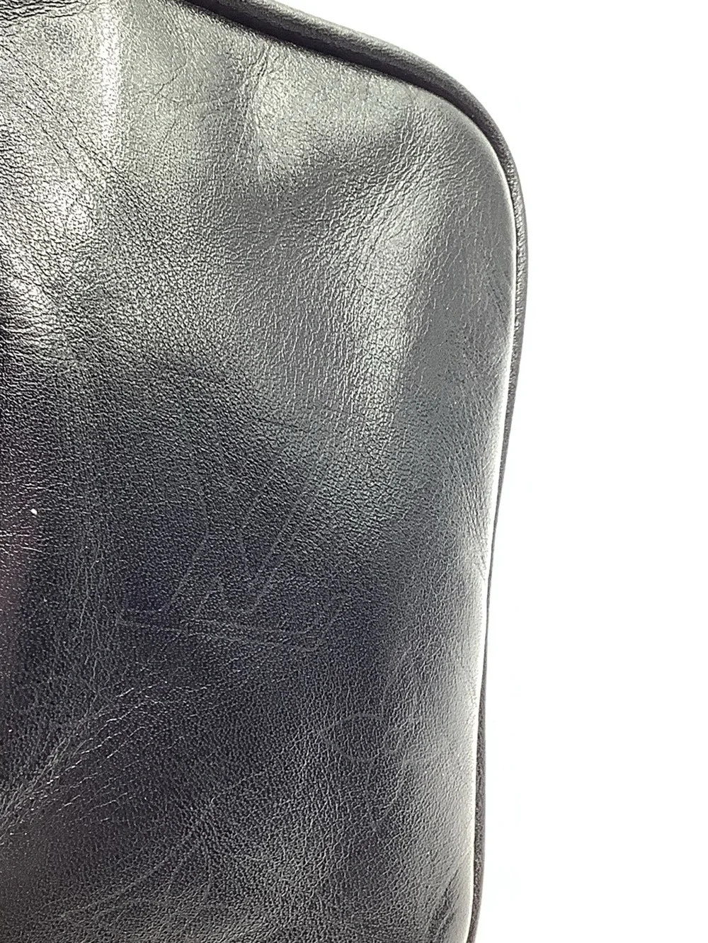 Louis Vuitton Mini Zip Around Pouch in Black Leather - Black Shadow Monogram